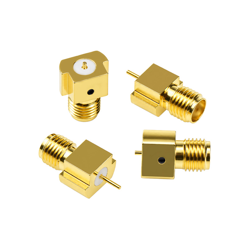 SMA-KHD焊接PCB面板固定底座 SMA焊板式贴片母座高频测试头DC-18G TEJIATE/特加特