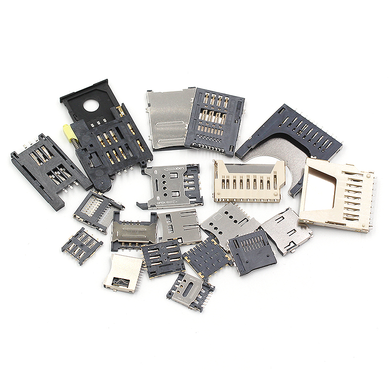 SD/MINI/TF/SIM/NANO/MICRO卡座卡槽卡托 大小/长短体 带自弹式 