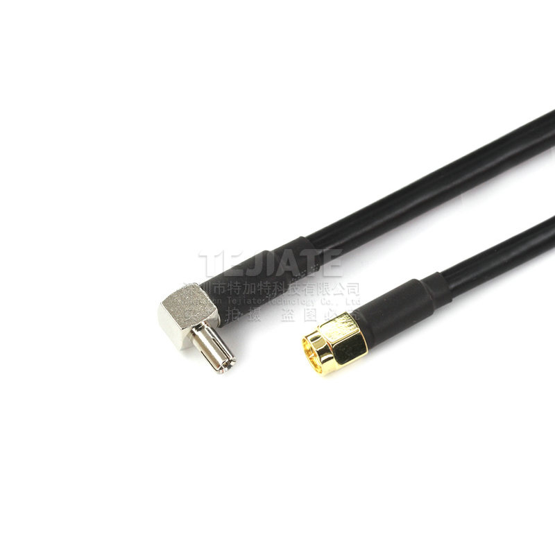 RG58/142射频转接线 SMA公转TS9/CRC9弯公头 SMA内针/孔 50-3跳线 TEJIATE/特加特