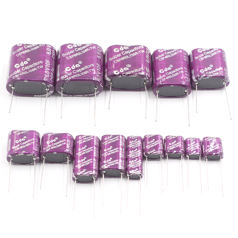 6.0V组合型双层电容6V 0.5/1.0/1.5/2.5/3.5/5.0/7.5/10F法拉电容 TEJIATE/特加特