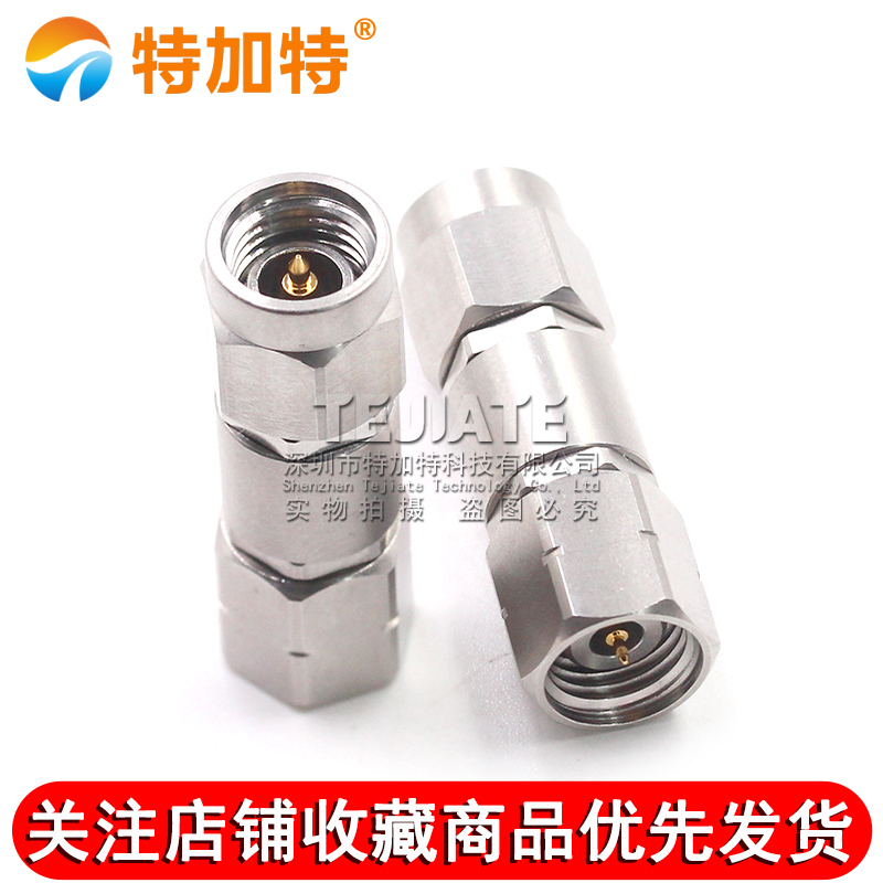 毫米波转接器 3.5/2.4-JJG不锈钢双通头3.5MM公转2.4MM公DC-26.5G TEJIATE/特加特