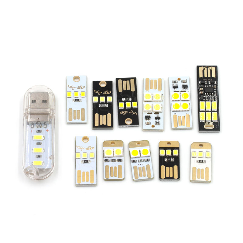 USB灯电脑键盘灯迷你野营灯带外壳开关触摸led灯创意台灯插充电宝 TEJIATE/特加特