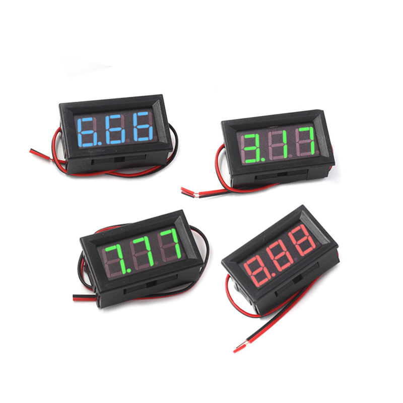 两二线电压表DC4.5V-120V直流数显表数字电压表头指示显示数码管 TEJIATE/特加特