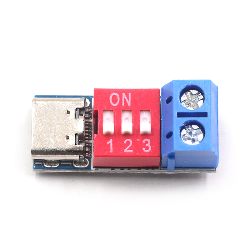 PD诱骗器 QC/PD快充测试板可调电压5V/9V/12V/15V/20V拨码调节 TEJIATE/特加特