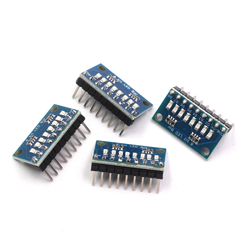 3.3V/5V 8位蓝色/红色 共阳极/共阴极 LED指示灯模块 diy LED灯条 TEJIATE/特加特