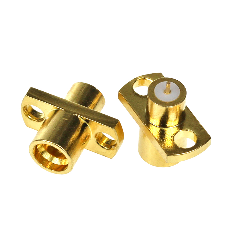 SMP-JFD SMP微带式连接器 SMP-JF 两孔法兰固定穿板盲插接插件 TEJIATE/特加特