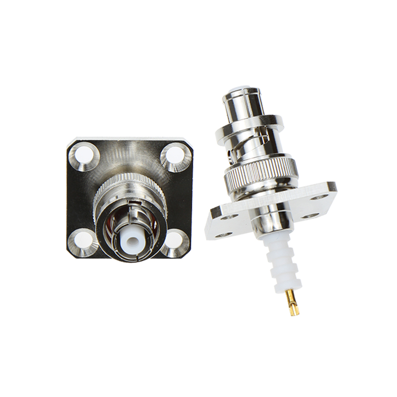 SHV-KFD SHV5000V-KF连接器4孔法兰机箱固定高压母头 SHV5000V TEJIATE/特加特