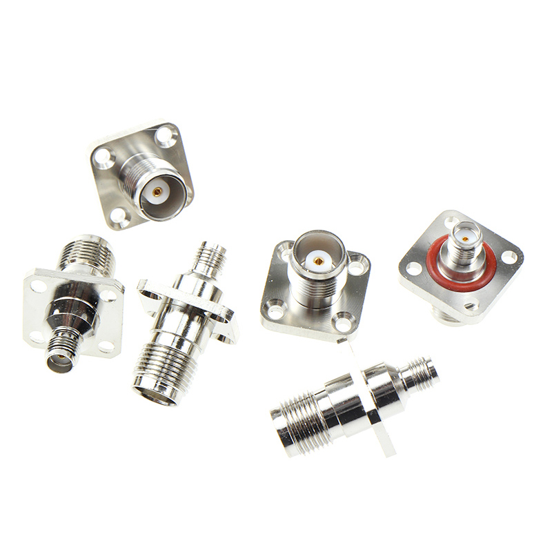 TNC/SMA-KKF SMA母转TNC母带防水 SMA/TNC-KKY法兰固式机箱连接器 TEJIATE/特加特