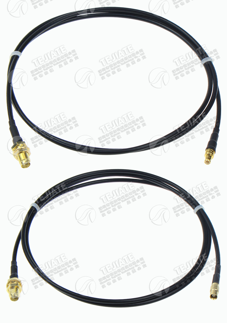 SMA转MCX射频线 SMA/MCX-JKW转接线 MCX转SMA延长线 RG174同轴线
